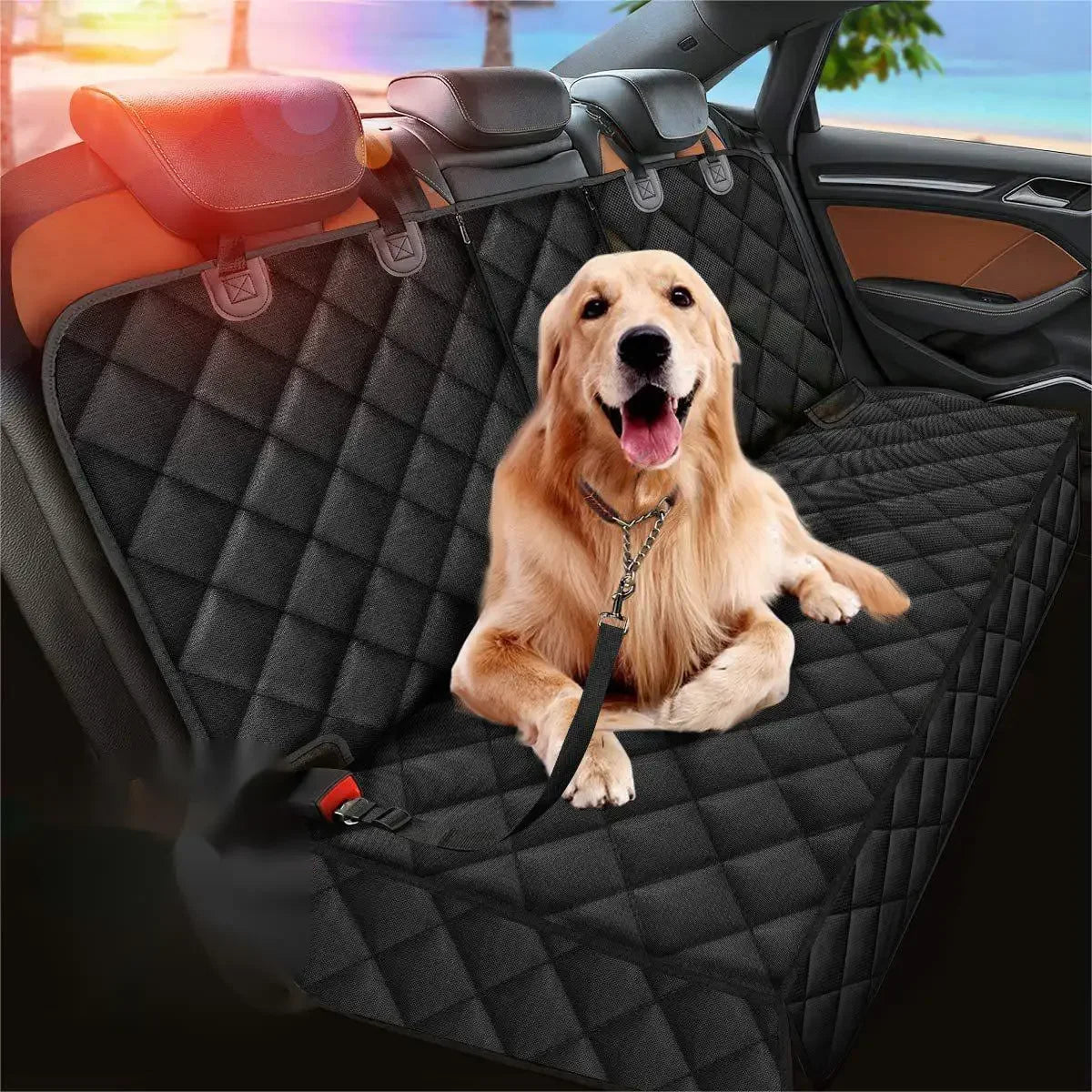 Housse de Protection Imperméable pour Siège Arrière – Voiture pour Chiens