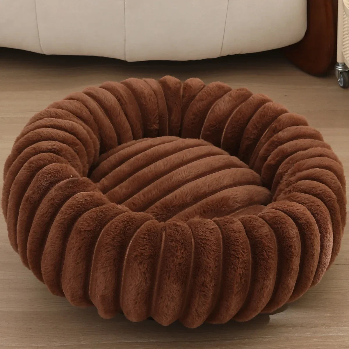 Lit Rond Ultra Moelleux pour Chiens et Chats – Taille 40 à 70 cm