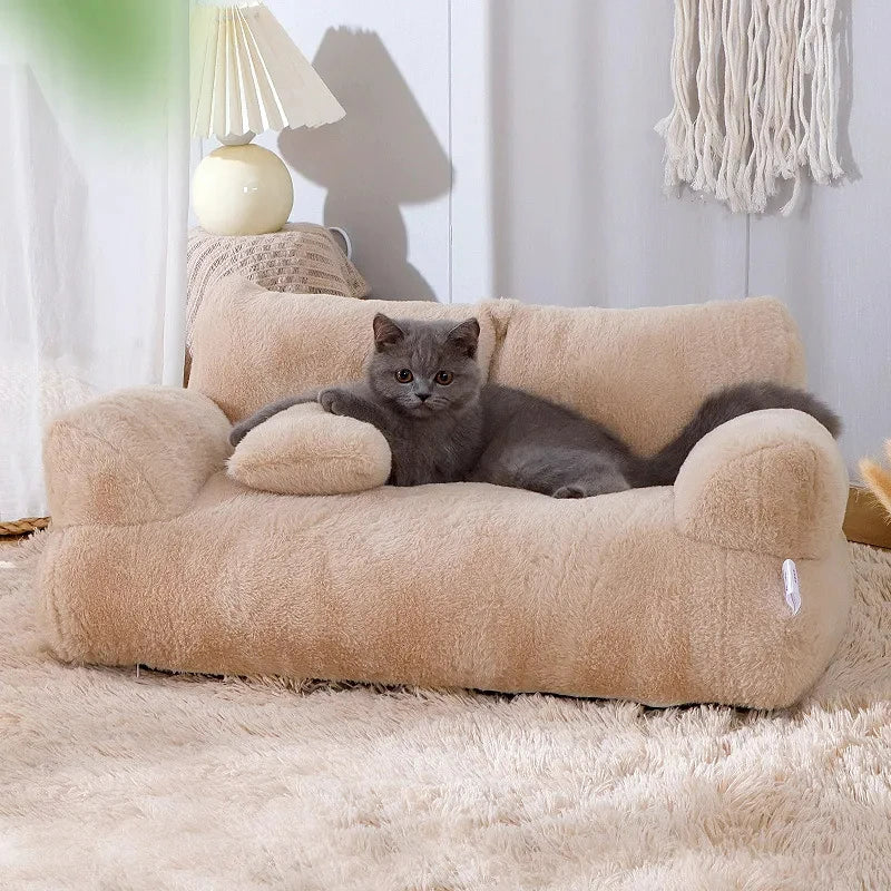 Lit de Luxe pour Chats et Chiens – Nid Douillet en Peluche
