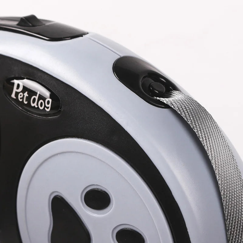 Laisse rétractable en nylon pour chiens – 3m/5m, durable et pratique