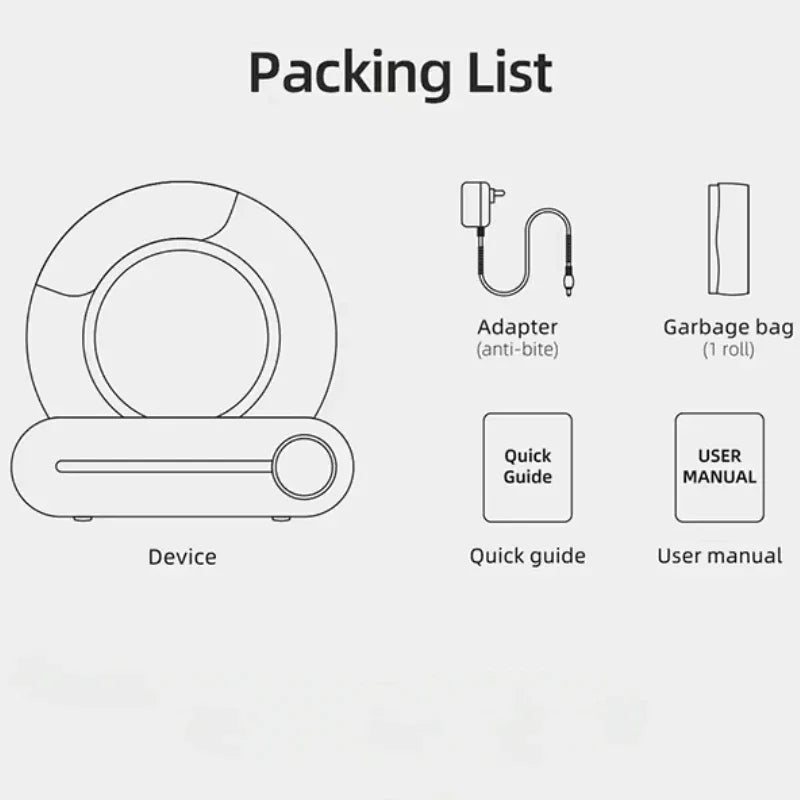 Bac à Litière Intelligent pour Chats – Automatique et Grande Capacité