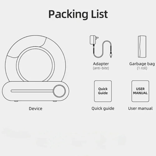 Bac à Litière Intelligent pour Chats – Automatique et Grande Capacité